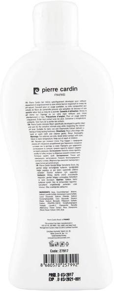 Pierre Cardin Intimate Wash 255 Ml Bölge Temizleme Sıvısı ürün görseli 1
