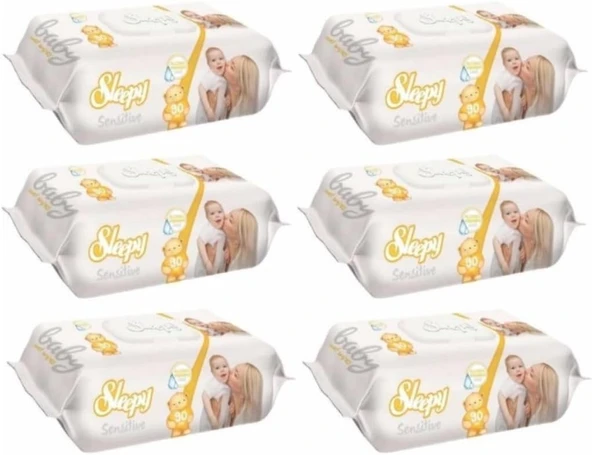 Sleepy Islak Havlu 90 Yaprak 6'Lı Set ürün görseli 1