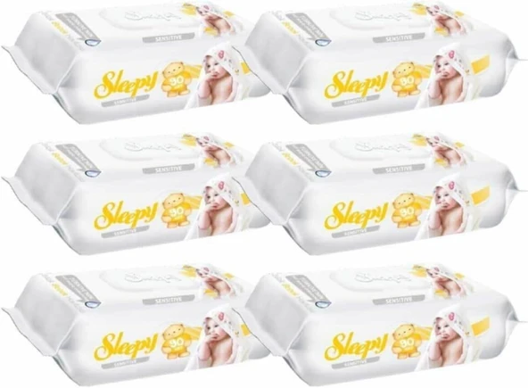 Sleepy Sensitive Islak Havlu 90'Lı X 6 Adet ürün görseli 1