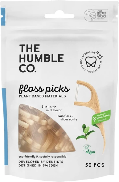The Humble Co. Humble Brush Floss Picks Nane - Kürdanlı Ipi ürün görseli 1