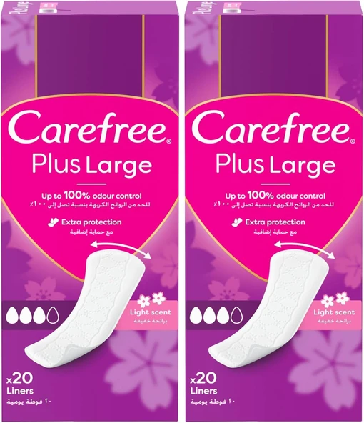 Carefree Refresh Maxi Günlük Ped, 20'Li 2Li Paket ürün görseli 1