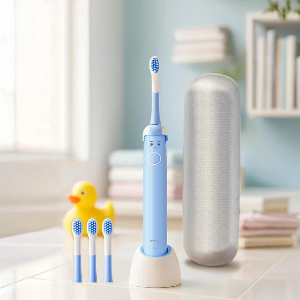 Mioji B2 Kids Care Şarj Edilebilir Fırçası + 4 Adet Fırça Başlık ürün görseli 1