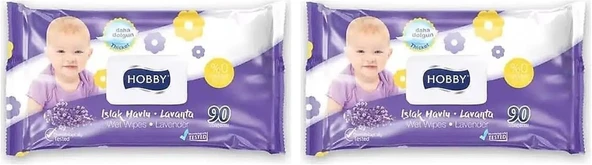 Islak Havlu Lavanta Kapaklı 90'Lı 2Li Paket ürün görseli 1