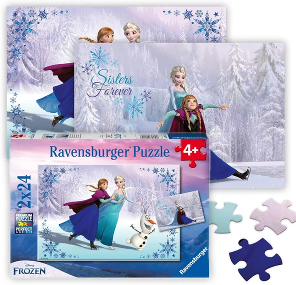 Ravensburger 91157 Frozen 2'Li̇ 24 Parça Yapboz ürün görseli 1
