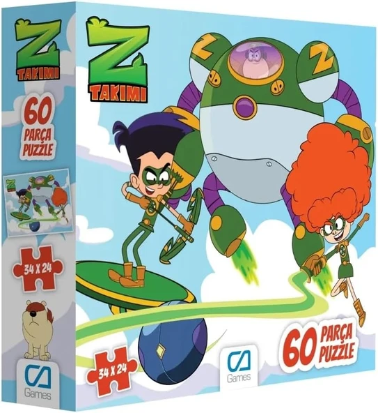 Ca Games Z-Takımı 60 Parça 34X24Cm Çocuk Puzzle Yapboz Serisi ürün görseli 1