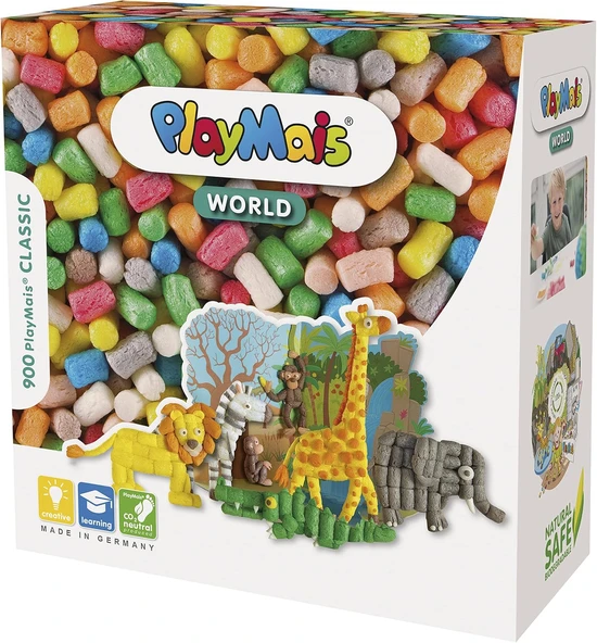Playmais Jungle El Işi Seti, 3 Yaşından Büyük Çocuklar Için, Yaklaşık 1000, El Işi Için Şablonlar Talimatlar (Türkçe Olmayabilir) | Çocuklar Için Hediyeler | Yaratıcılığı Ince Motor ürün görseli 1