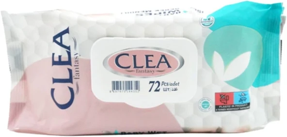 Clea Fantasy Islak Bebek Havlusu 72'Li Kapaklı ürün görseli 1