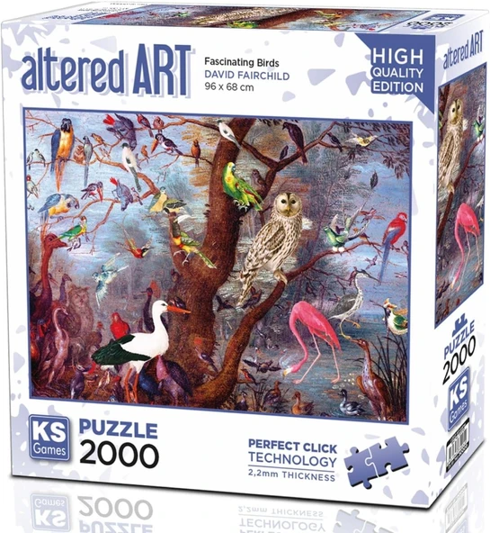 22515 Fascinating Birds 2000 Parça Puzzle -Ks Puzzle ürün görseli 1