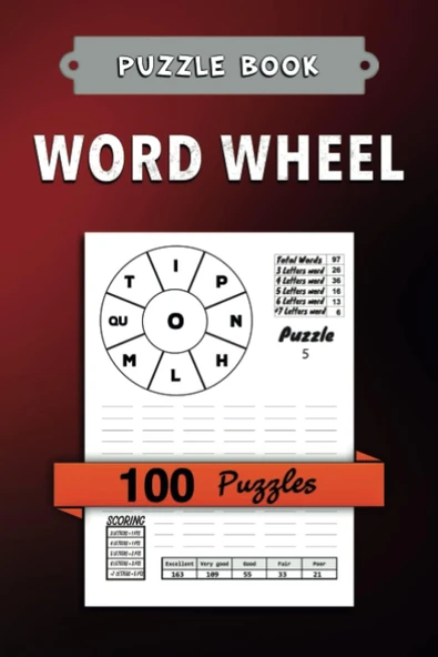 Independently Published Word Wheel 100 Puzzles: The Game Of Spelling Words, 6X9 Inches, Exercises & Solving. ürün görseli 1