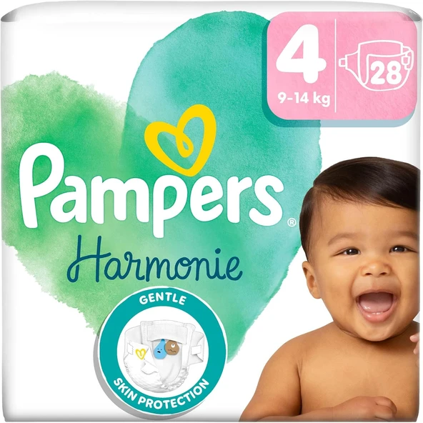Pampers Harmonie Bebek Bezi İkiz Paket 4 Beden 28 Adet ürün görseli 1