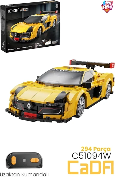 Cada Uzaktan Kumandalı Renault Sports 1:20 C51094W (294 Parça) Oyuncak Yapım Seti Blok Araba ürün görseli 1