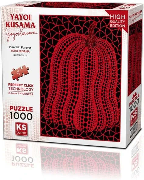 Ks Puzzle 1000 Parçayayoi Kusama Pumpkin Forever ürün görseli 1