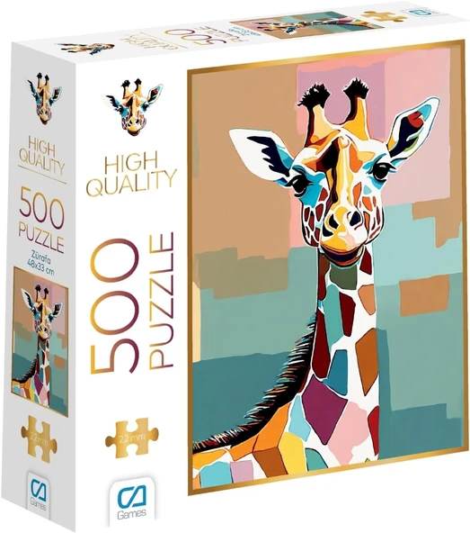 Ca Games Zürafa 500 Parça 2,2Mm Kalınlık 33X48Cm Profesyonel Hobi Puzzle Yapboz Serisi ürün görseli 1