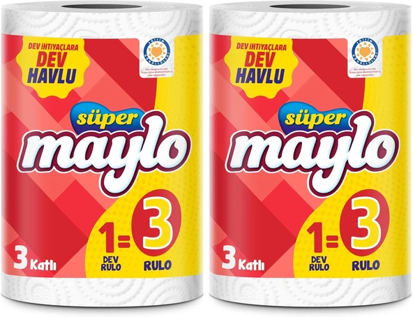 Süper Maylo Dev Havlu 2Li Paket ürün görseli 1