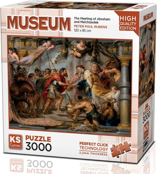 23018 The Meeting Of Abraham And Melchizedek 3000 Parça -Ks Puzzle ürün görseli 1