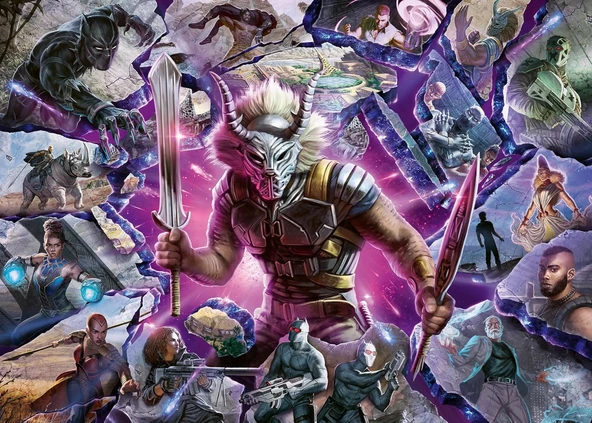 Ravensburger 169061 1000 Parçalı Puzzle Villains: Killmonger, Renkli ürün görseli 1