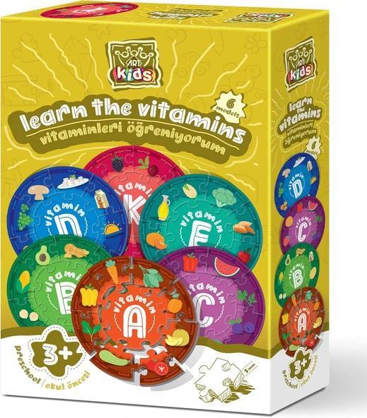 Puzzle Kids Vitaminleri Öğreniyorum ürün görseli 1