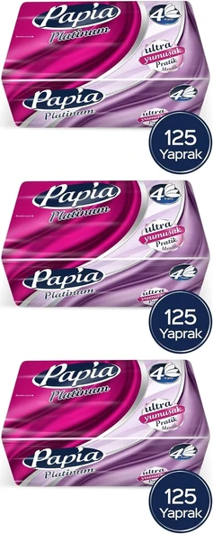 Papia Platinum Pe Mendil (3 Paketi) ürün görseli 1