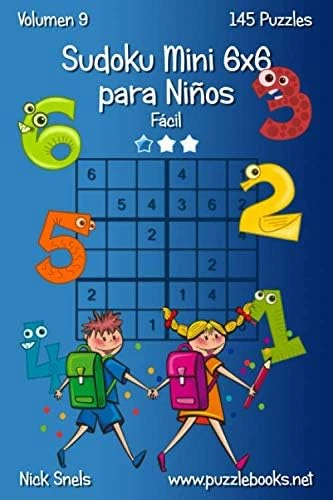 Sudoku Mini 6X6 Niños - Fácil - Volumen 9 - 145 Puzzles (Sudoku Niños, Band 9) ürün görseli 1