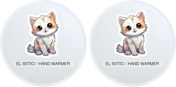 Sia Sevimli Cep Sobasi,El Isitici,2 Adet Sicak Su Torbasi Pvc 9Cm ürün görseli 1