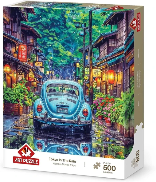 Puzzle Yağmur Altında Tokyo 500 Parça Puzzle ürün görseli 1