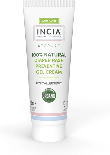 Atopure ®%100 Doğal Pişik Önleyici Jel Organik Yalancı İğde Bakım Kremi Bitkisel 60 Ml ürün görseli 1