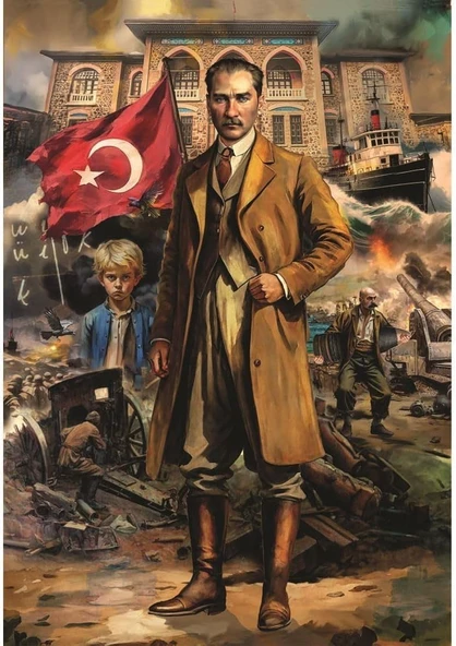 Anatolian Puzzle - Atatürk Destanı / 260 Parça Puzzle, #3351 ürün görseli 1