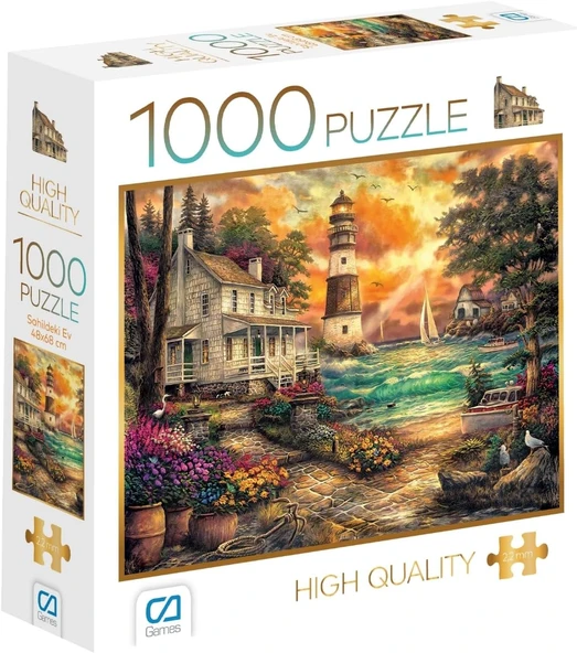 Ca Games Taş Ev 1000 Parça 2,2Mm Kalınlık 48X68Cm Profesyonel Hobi Puzzle Yapboz Serisi ürün görseli 1