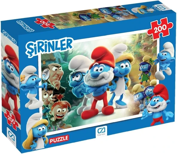 Ca Games Şirinler 200 Parça 33X48Cm Çocuk Puzzle Yapboz Serisi ürün görseli 1