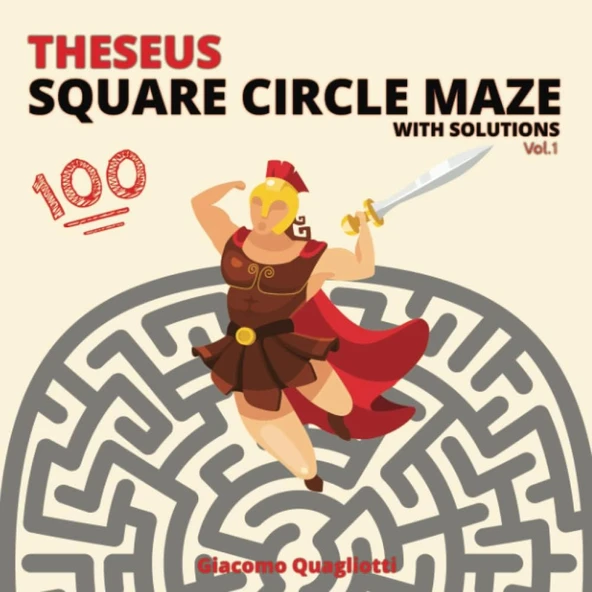 Theseus 100 Square Circle Maze: 8,5 X 8,5 Inc (Italian Edition) ürün görseli 1