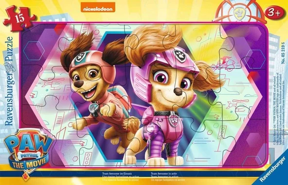 Ravensburger 15 Parçalı Büyük Çerçeveli Puzzle Paw Patrol ürün görseli 1