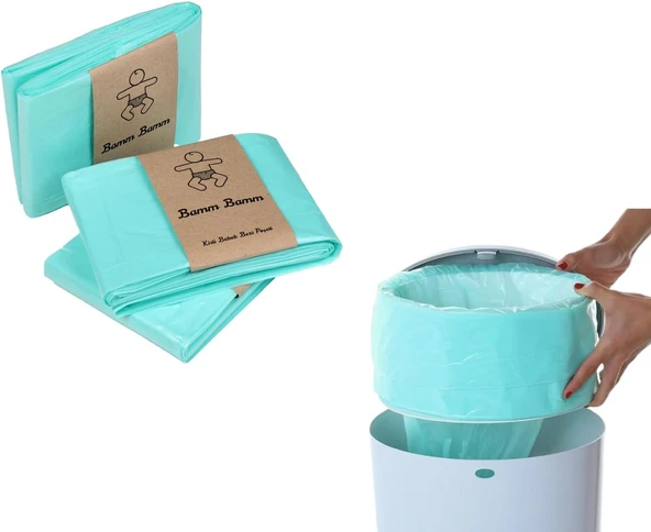 Bamm Bamm Korbell Bebek Bezi Kovaları İle Uyumlu 3 Paket Poşeti ürün görseli 1