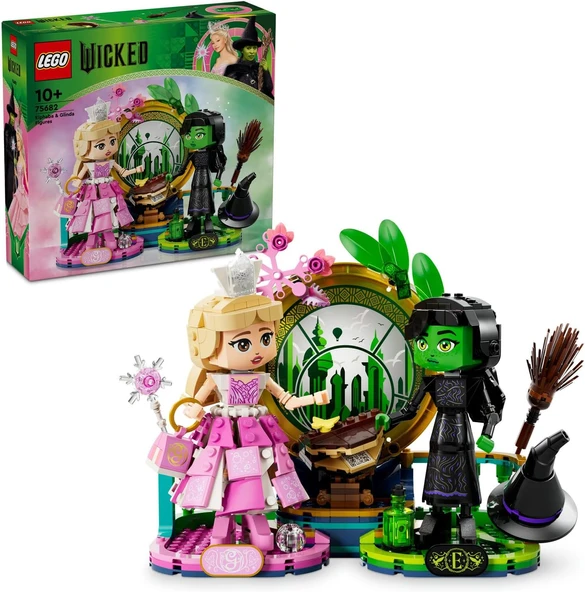 Wicked Elphaba Glinda Figürleri 75682-10 Yaş Üzeri Çocuklar Için Fantastik Oyuncak Yapım Seti (558 Parça) ürün görseli 1