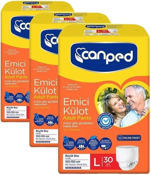 Canped Online Emici Külot Büyük 30'Lu (3 Paketi) ürün görseli 1