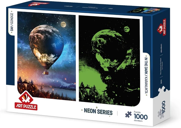 Puzzle Ay'A Yolculuk 1000 Parça Neon Puzzle ürün görseli 1