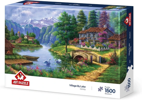 Puzzle Göl Köy 1500 Parça Puzzle ürün görseli 1