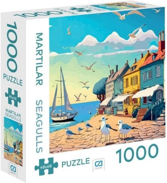 Ca Games Martılar 1000 Parça 2,2Mm Kalınlık 48X68Cm Profesyonel Hobi Puzzle Yapboz Serisi ürün görseli 1