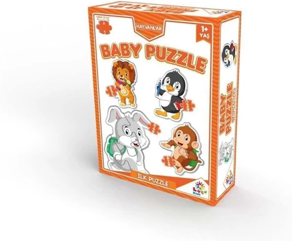 Baby Puzzle Hayvanlar İlk Puzzle Turuncu Kutu ürün görseli 1