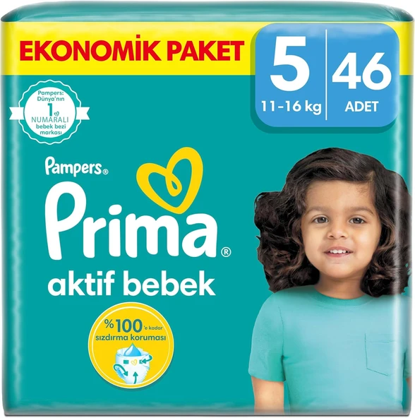 Bebek Bezi Aktif Bebek 5 Beden 46 Adet Junior Fırsat Paketi ürün görseli 1