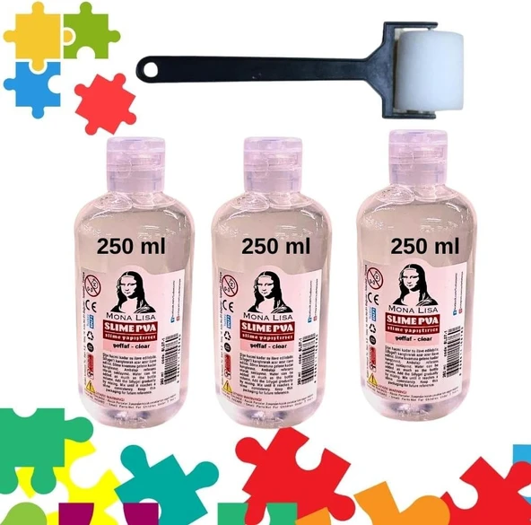 Südor 3 Adet X 250 Ml Puzzle Yapıştırıcı + Dağıtıcı Sünger Rulo Fırça Hedi̇ye ürün görseli 1