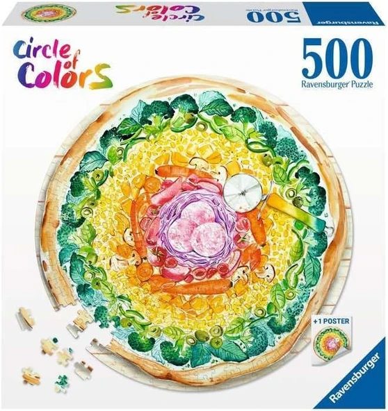 Ravensburger 500P Puzzle Daire Pizza ürün görseli 1