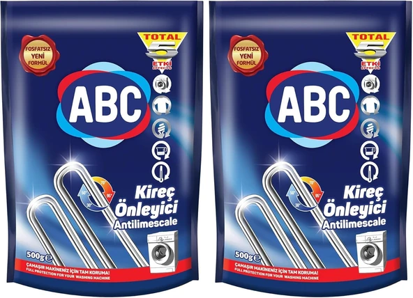 Abc Deterjan Kireç Önleyici (Antilimescale) 500 Gr 2Li Paket ürün görseli 1