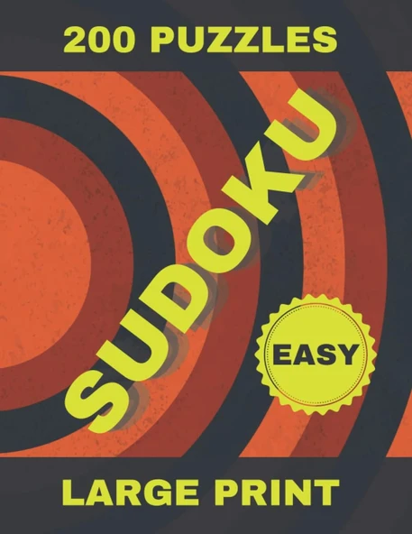 Large Print Sudoku 200 Easy Puzzles: Perfect For Beginner, Suitable For Children, Teenagers, Adults, Seniors ürün görseli 1