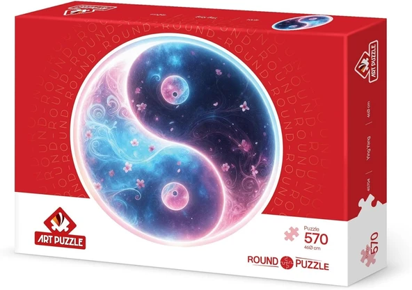 Puzzle Ying Yang 570 Parça Round Puzzle ürün görseli 1