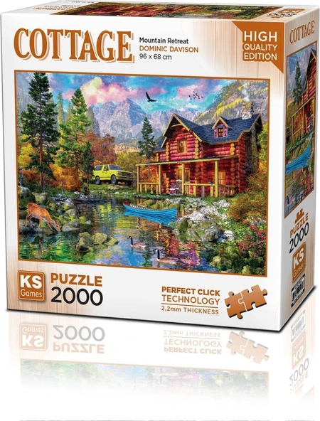 Ks Games 22513 Mountain Retreat 2000 Parça Puzzle -Ks ürün görseli 1