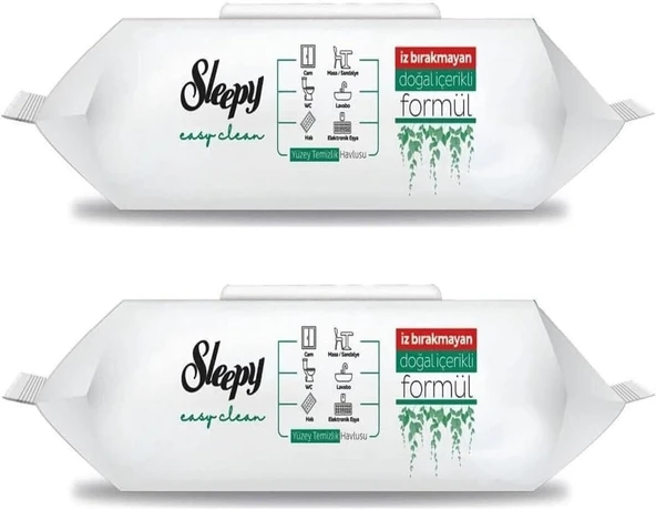 Sleepy Easy Clean 100 Lü Yüzey Temizlik Havlusu 2 Adet ürün görseli 1