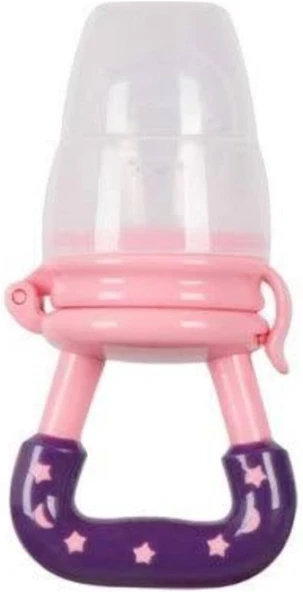 Sevi Bebe Meyve Emziği, Silikon Kaşıyıcı, Pembe-Mor ürün görseli 1