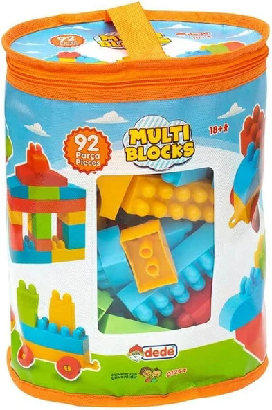 Dede Multi Blocks 92 Parça Eğitici Bloklar, Plastik, Çok Renkli, +1 Yaş Için ürün görseli 1