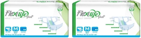 Flexilife Medium 30'Luk Paket Hasta Bezi Belbantlı (2 Paketi) ürün görseli 1