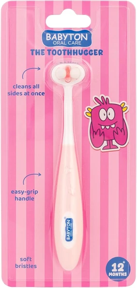 Babyton Toothhugger 3 Boyutlu Hassas Çocuk Fırçası Pinky ürün görseli 1